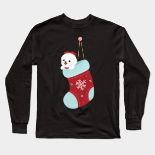 Christmas bichon Long Sleeve T-Shirt